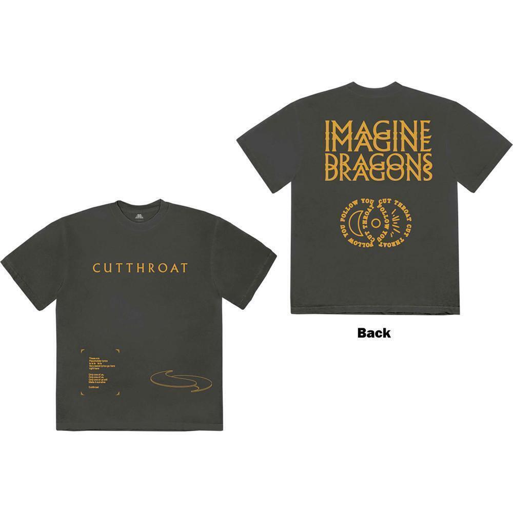 Imagine Dragons Unisex T Shirt Cutthroat Symbols Back Print 2 Sided